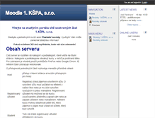 Tablet Screenshot of moodle.1kspa.cz